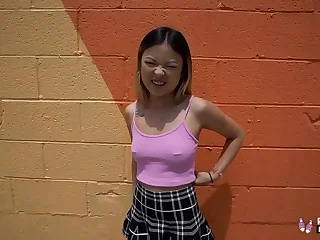 real teens hot asian teen lulu chu fucked during porn casting