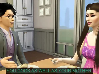 step Daughter asks her step brother  to help her wide her virginity - Asian